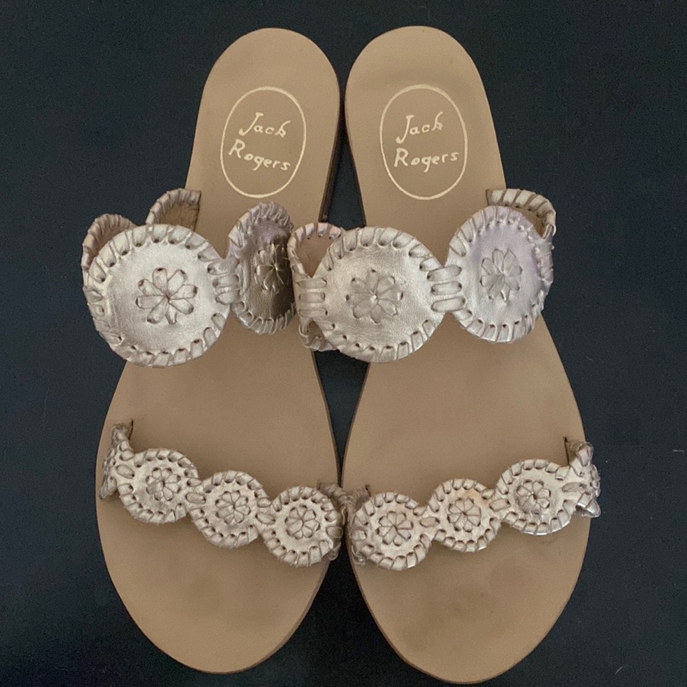 Like new Jack Rogers gold sandals